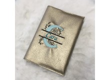 Stickdatei - Doodle Blumen Alphabet Monogram geteilt "C"